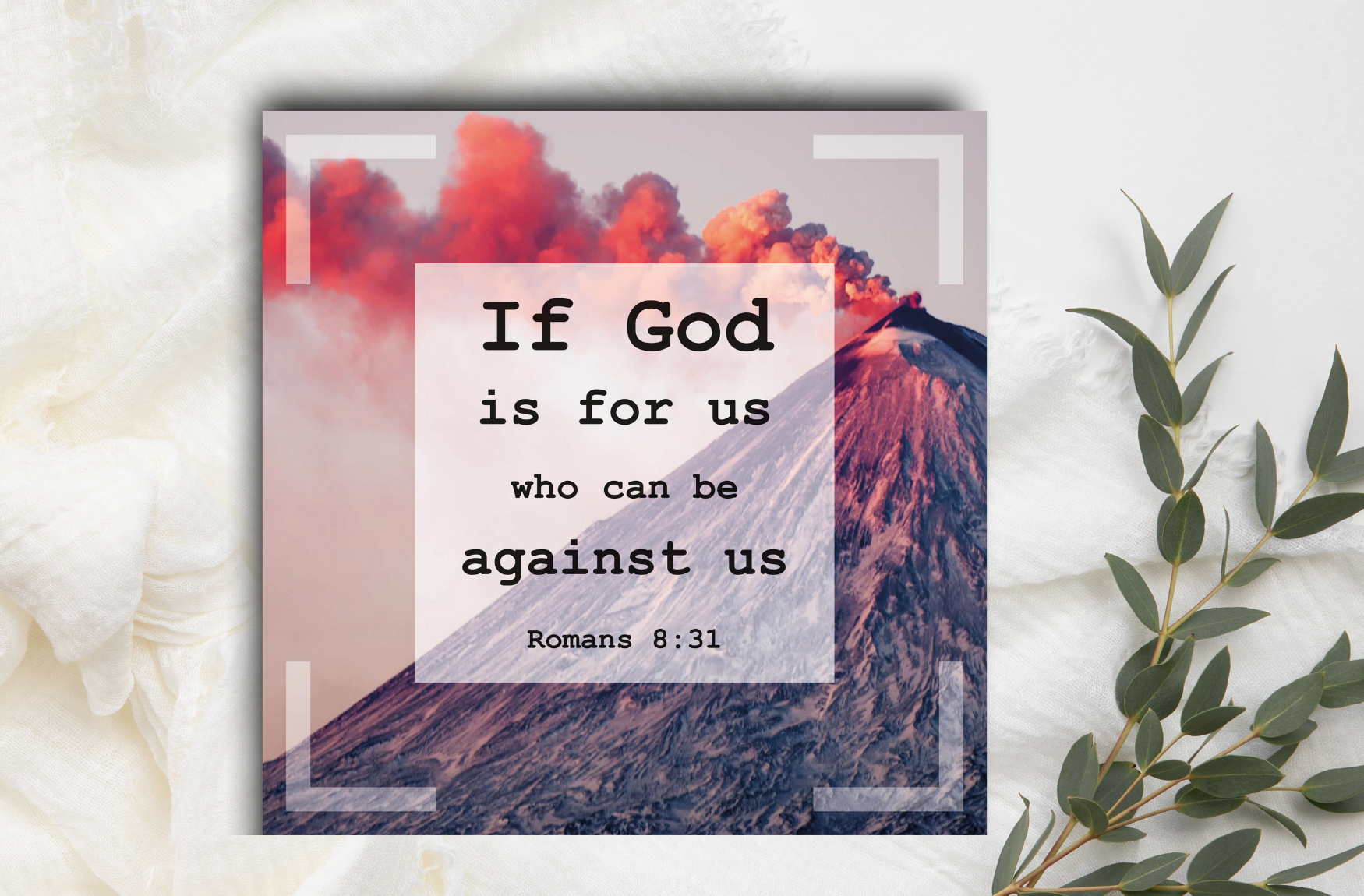 Postkarte - If our God is for us