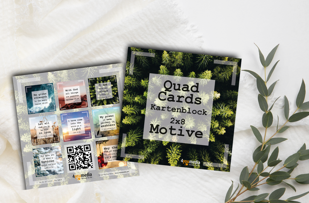 Quad Cards - Postkartenbuch/Kartenblock