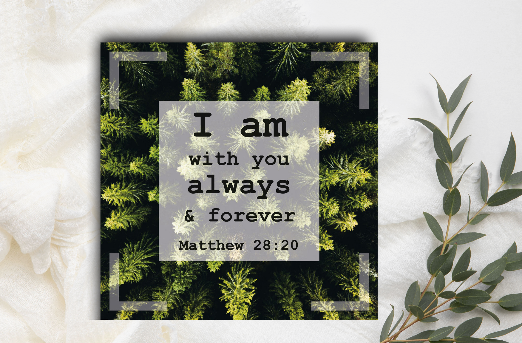 Postkarte - I am with you